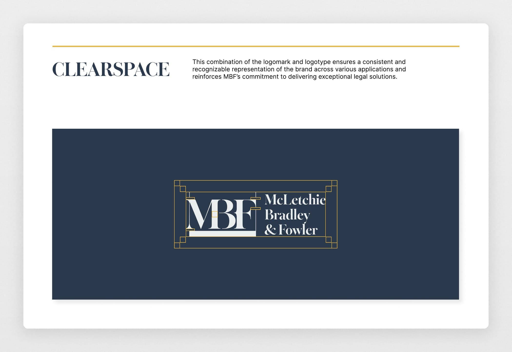 Clearspace rules for the horizontal lockup