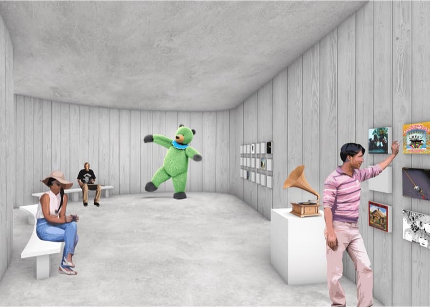 Exhibition Audio Room Rendering
