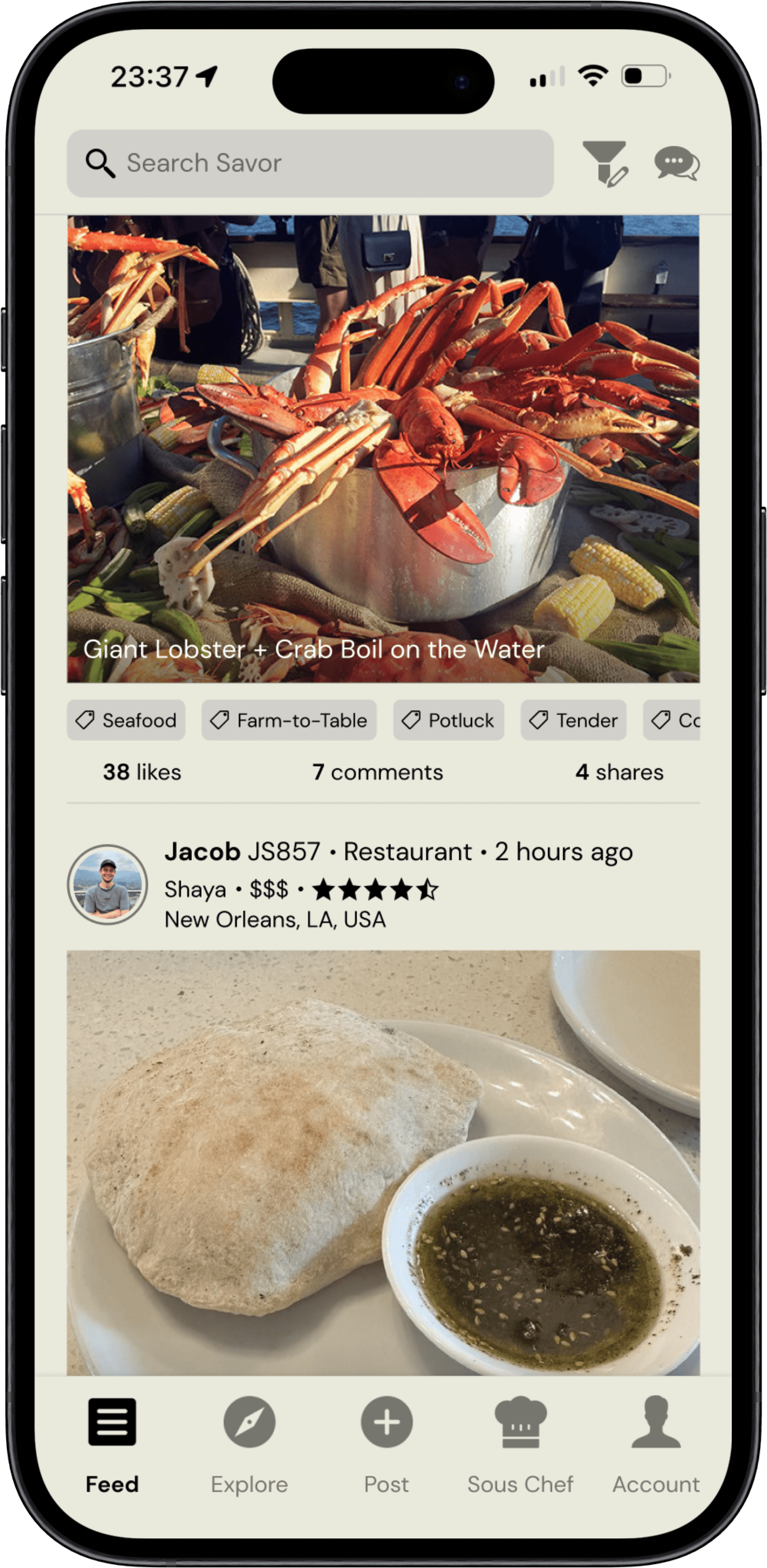 Savor Feed Mockup