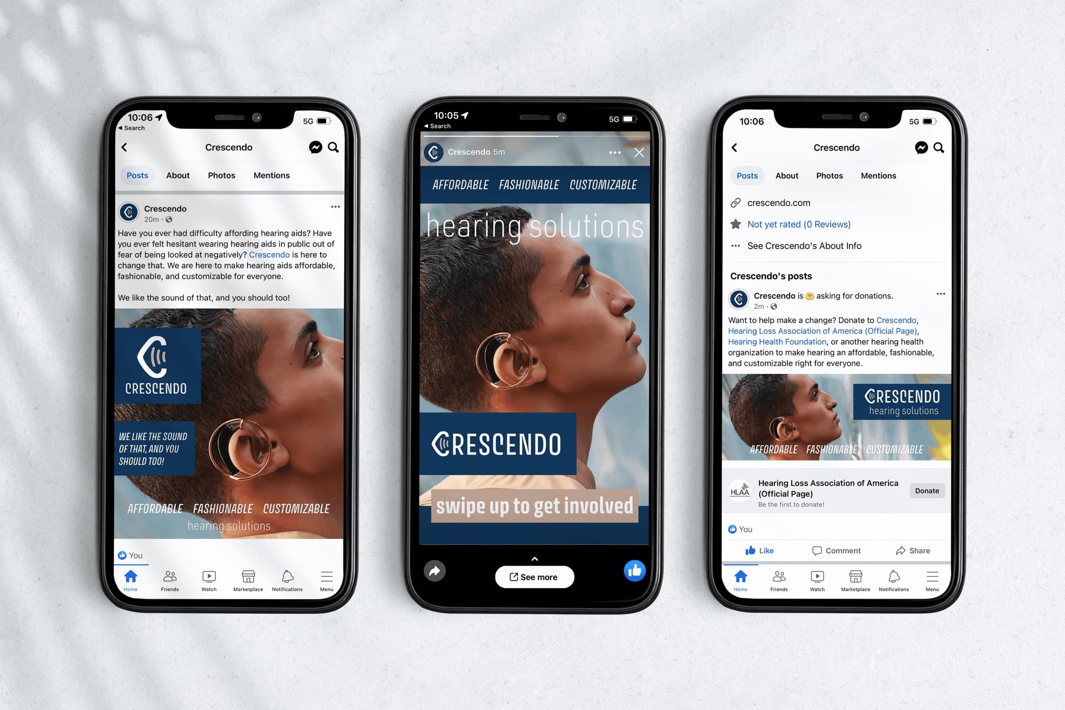 Crescendo Social Media Mockups